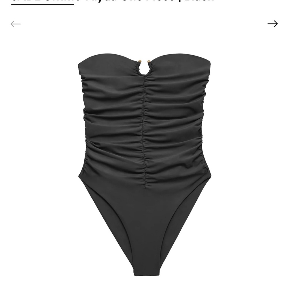 New with Tags- Jade Alyda One Piece Swimsuit Size S in Black